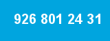 926 801 24 31